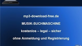 MP3DownloadFreede  legale Musik Suchmaschine kostenlos ohne Anmeldung [upl. by Ahseek]