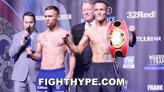 WARRINGTON VS FRAMPTON FULL WEIGHIN AND FINAL FACE OFF [upl. by Ulrica165]