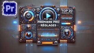 Top 20 des MEILLEURS RÉGLAGES sur ADOBE PREMIERE PRO 2024 [upl. by Vasya210]