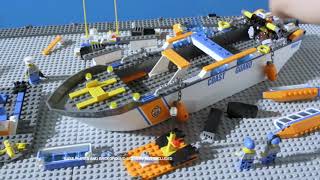 LEGO 60013 Coast Guard Helicopter  LEGO 60014 Coast Guard Patrol  LEGO City [upl. by Ahseiat]