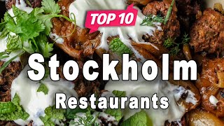 Top 10 Restaurants to Visit in Stockholm  Sweden  English [upl. by Helaina]