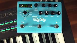 Strymon BigSky Reverb  synth audio demo [upl. by Adnowat]