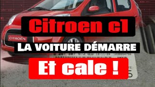 Citroen c1 la voiture démarre et cale [upl. by Airyt]