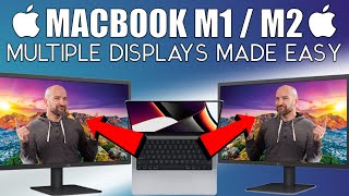 How to Connect MacBook Air M1M2 to Multiple External Displays [upl. by Mcwherter]