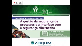 Webinar  A gestão da segurança de processos e a interface com a segurança cibernética [upl. by Hildagard]