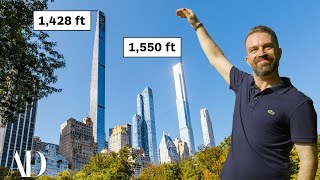 Why The World’s Tallest Apartment Buildings Are On The Same NYC Street  Architectural Digest [upl. by Teodorico92]