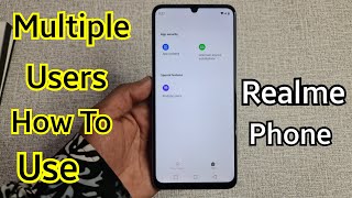 How to Use Multiple Users Realme Mobile  Realme Mobile Multiple Users Settings  2024 Realme c53 [upl. by Pedrotti382]