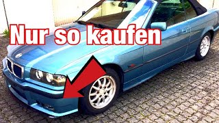 Bmw E36 Cabrio Bestandsaufnahme Gebrauchtwagen Tipps Simon der Autohändler [upl. by Minna]