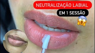 Como neutralizar lábios escuros em uma sessão  Micropigmentação Labial [upl. by Sonni307]