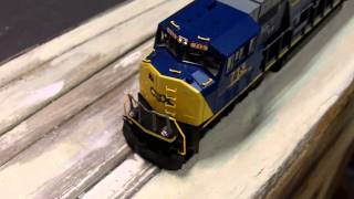 HO Kato CSX SD70MAC Review [upl. by Nnylhsa679]