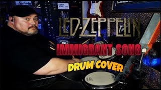 LED ZEPPELIN  IMMIGRANT SONG  Drum Cover MikeFewMusic 2024 new request [upl. by Evilo]