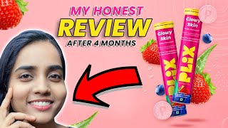 Plix Glutathione Glowy Skin Tablets Review Unveiling 4 Months Results [upl. by Nolrev]