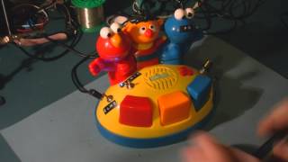 Circuit Bent Sesame Street Elmos Giggle Gang Piano by freeform delusion [upl. by Notsreik147]