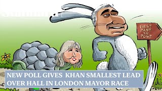 New poll gives Sadiq Khan smallest lead over Susan Hall in London mayor race [upl. by Nevins639]