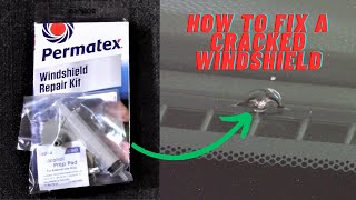 How to fix a crack in your car’s windshield with a Permatex kit [upl. by Hach635]