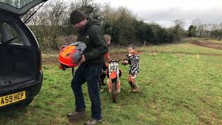 Kids motocross track weedon new layout on the sx 50 [upl. by Kcyrred188]