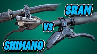 SRAM vs Shimano Brakes MTB Disc Brake Ultimate Comparison [upl. by Howund]