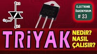 Triyak I Triac I Güç Elektroniği Devre Elemanı I Elektronik Ders 23 [upl. by Thunell183]