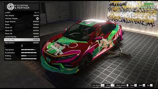 Grand Theft Auto V Online  Honda Civic Type R FK8 DINKA SUGOI [upl. by Rosemonde]