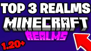 TOP 3 Realms For MCPE 120 REALM CODE  Minecraft Bedrock Edition [upl. by Minerva]