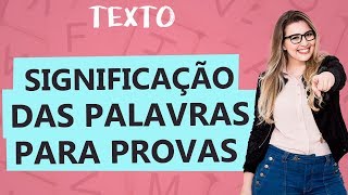 SIGNIFICADOS DAS PALAVRAS PARA INTERPRETAÇÃO DE TEXTOS  Aula 19  Profa Pamba  Texto [upl. by Changaris606]