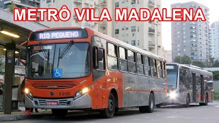 Metrô Vila Madalena São PauloSP  Movimentação de Ônibus 18 [upl. by Lammond110]