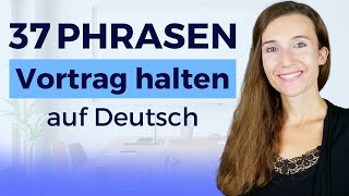 Professionelle PRÄSENTATION halten  So geht es Deutsch Wortschatz für Fortgeschrittene Redemittel [upl. by Nahsed769]