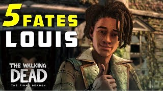 Louis amp Clementine All Possible Endings  The Walking Dead Dead Mute amp Talking Louis [upl. by Gingras]