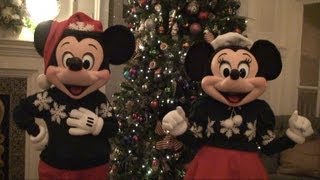 Mickey amp Minnie Christmas Meet amp Greet at Disneys Boardwalk Resort Disney World [upl. by Anilegna]