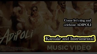 Adipoli song Karoake and Instrumental MusicCome lets celebratelyrics is in description box [upl. by Aura506]