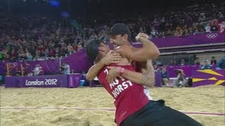 Mens Beach Volleyball Preliminary Round  ITA v AUS  London 2012 Olympics [upl. by Jermayne636]