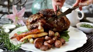 Luscious roast lamb recipe  Allrecipescouk [upl. by Rusticus538]