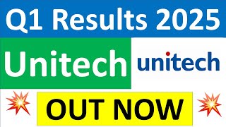 UNITECH Q1 results 2025  UNITECH results today  UNITECH Share News  UNITECH Share latest news [upl. by Fleck]