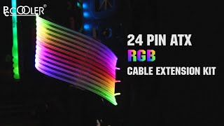 PCCOOLER 24 Pin ATX RGB Cable Extension Kit [upl. by Jeniffer312]