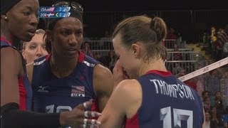 Womens Volleyball Quarterfinal  USA v DOM  London 2012 Olympics [upl. by Palmore]