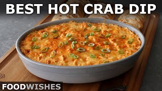 The Best Hot Crab Dip  Food Wishes [upl. by Oivatco]