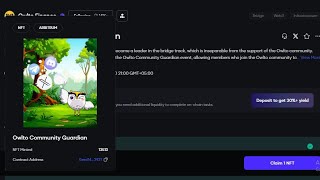 Owlto Community Guardian NFT Live on Galxe [upl. by Yecnahc]