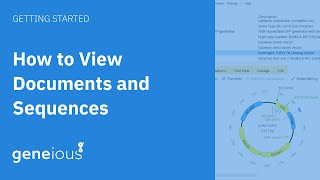 How To View Documents and Sequences in Geneious Prime [upl. by Emawk337]