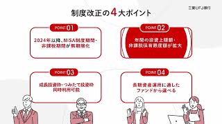 新しいNISA制度のポイント【三菱UFJ銀行公式】 [upl. by Eduam]