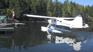 Beaver floatplane Thetis Island BC Canada [upl. by Mandeville]