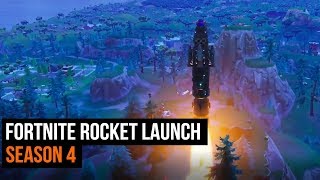 Fortnite Rocket Launch  Season 4 [upl. by Lashonda348]