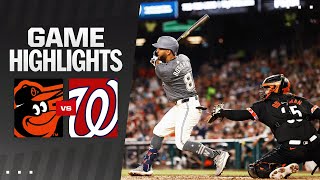 Orioles vs Nationals Game Highlights 5724  MLB Highlights [upl. by Perry37]