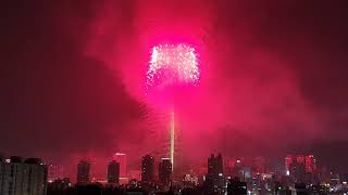 Lotte World Tower fireworks 20190504 [upl. by Harbed12]