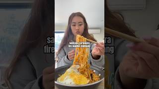 SAMYANG CARBONARA FIRE NOODLES MUKBANG asmr mukbang samyang firenoodles asmrbeam [upl. by Smeaj]