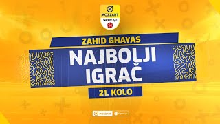 Mozzart Bet Super liga 202324  21Kolo Najbolji igrač kola Zahid Ghayas [upl. by Aivatal812]