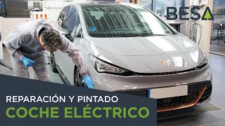 Como Pintar un Coche Eléctrico en el Taller de Carrocería [upl. by Rohclem]