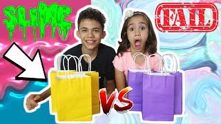 BROTHER AND SISTER SLIME CHALLENGE EPIC FAIL😱 [upl. by Namas]