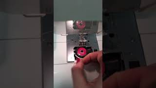 Janome DC 3050 threading amp winding the bobbin [upl. by Naie]