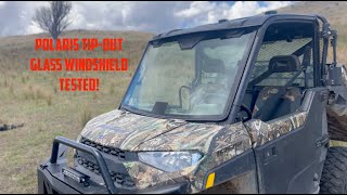 POLARIS GLASS TIPOUT WINDSHIELD TESTED [upl. by Marabelle641]