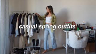 casual spring outfits 🍃  spring lookbook 2022 [upl. by Senaj264]